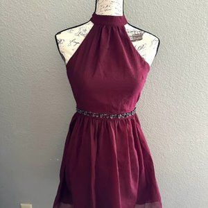 H&M Burgundy Formal Dress